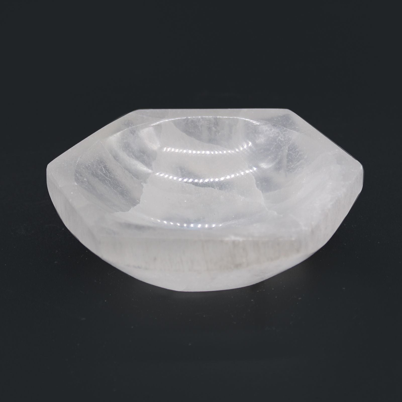 Selenite Hex Bowl - 10cm – lifestyle shot
