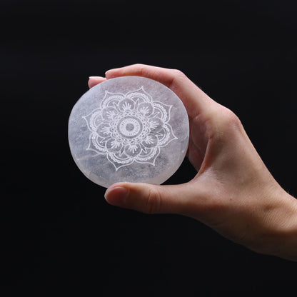 Small Charging Plate 8cm - Mandala Design – detail view