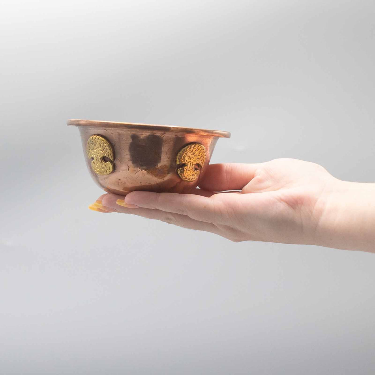 Tree of Life Copper Ritual Bowl, 12x5cm