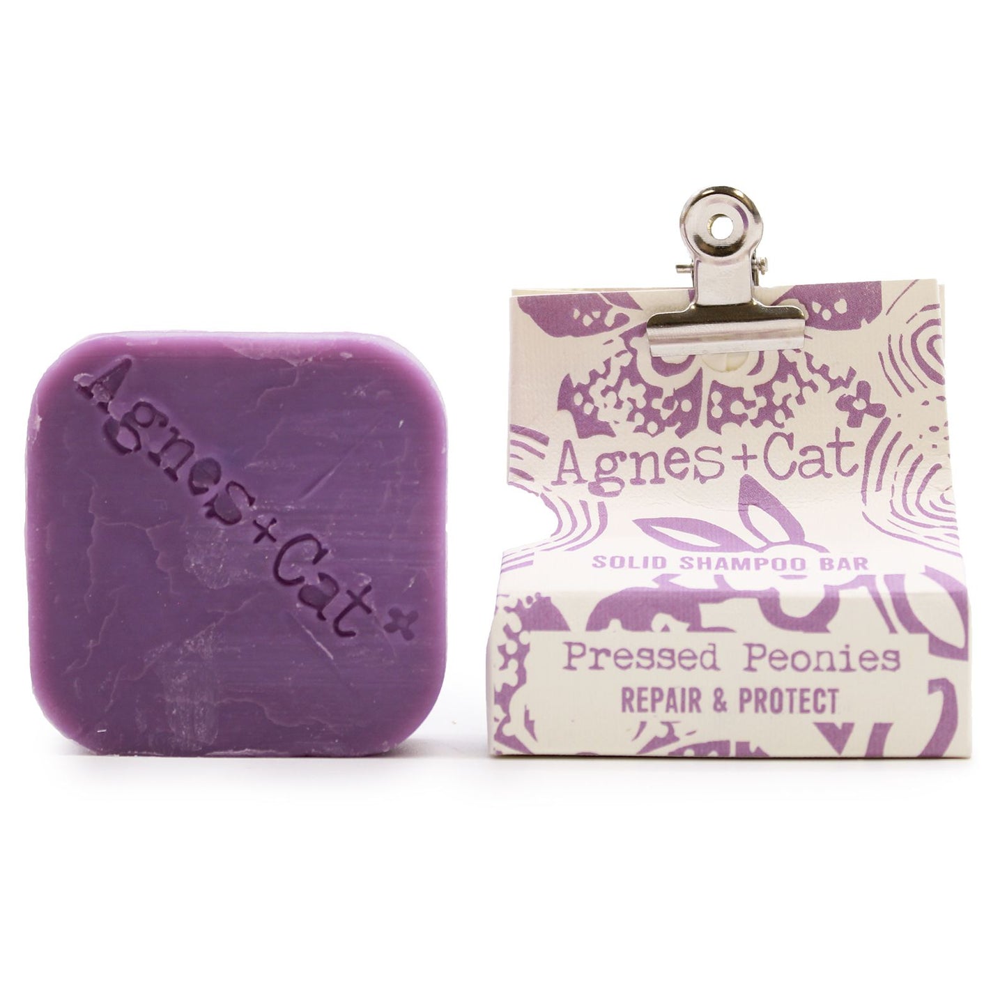 Agnes + Cat Pressed Peonies Solid Shampoo – lifestyle shot