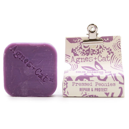 Agnes + Cat Pressed Peonies Solid Shampoo – lifestyle shot