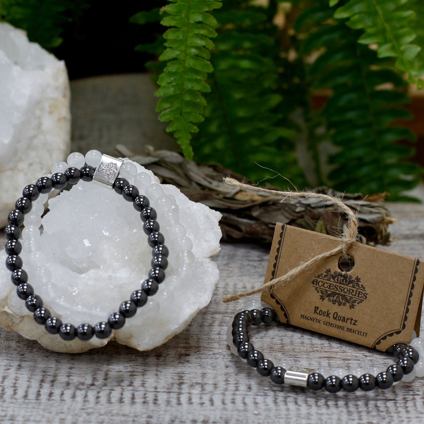 Magnetic Gemstone Bracelet - Rock Quartz – packaging
