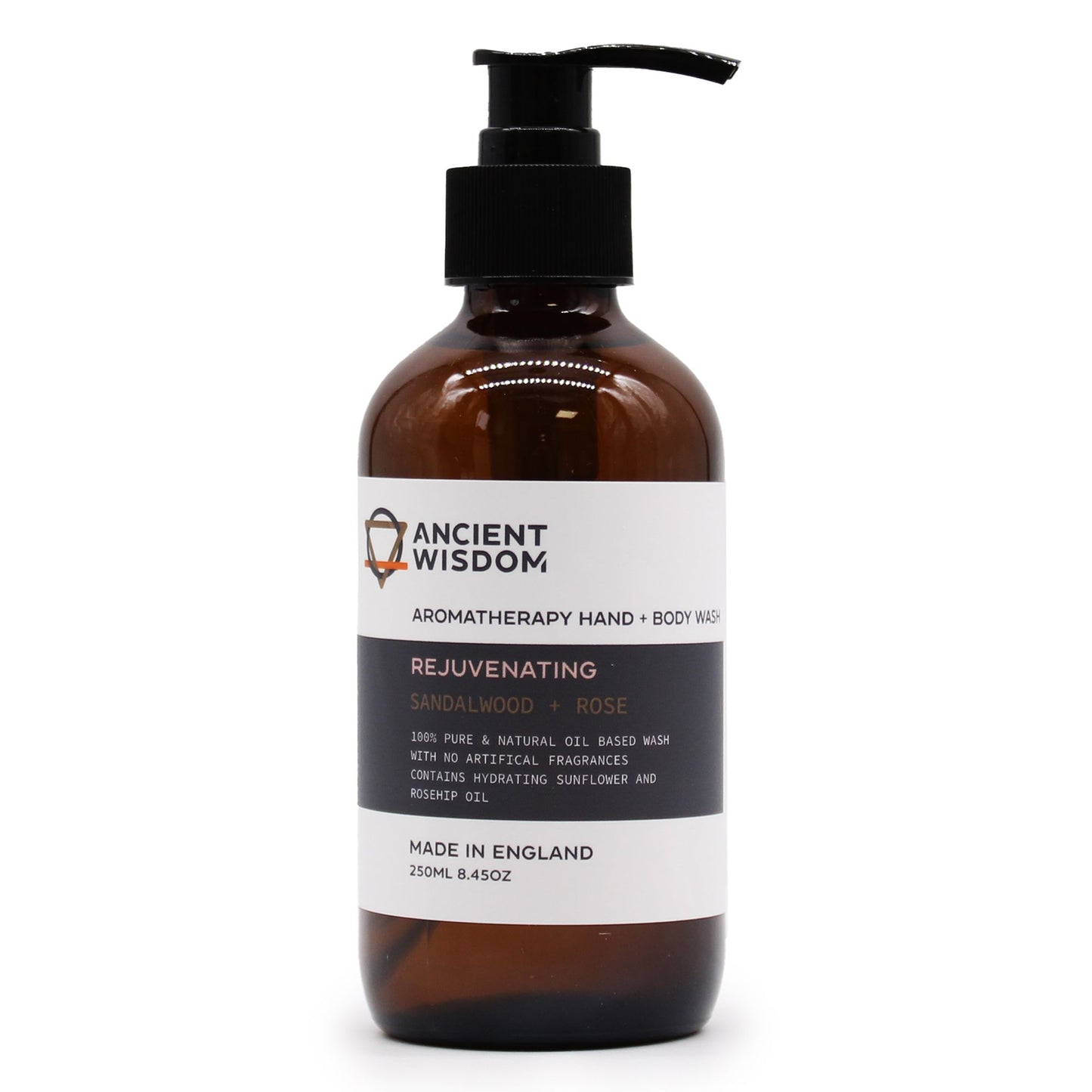 Sandalwood & Rose Hand & Body Wash 250ml | Auro & Co