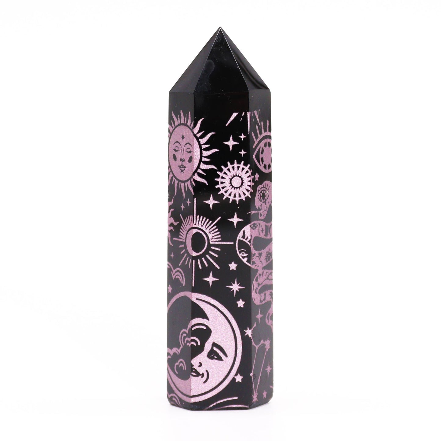 Black Obsidian Point - Mystic Story - Rose Pink – lifestyle shot