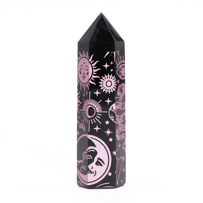 Black Obsidian Point - Mystic Story - Rose Pink – lifestyle shot
