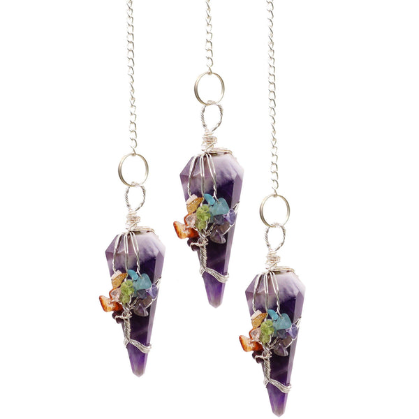 Magic Pendulum - Seven Chakra - Amethyst | Auro & Co