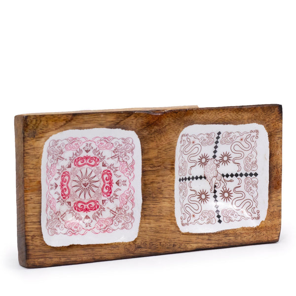 Hop Hare Enameled Double Trinket Tray - Cupid & Lion | Auro & Co