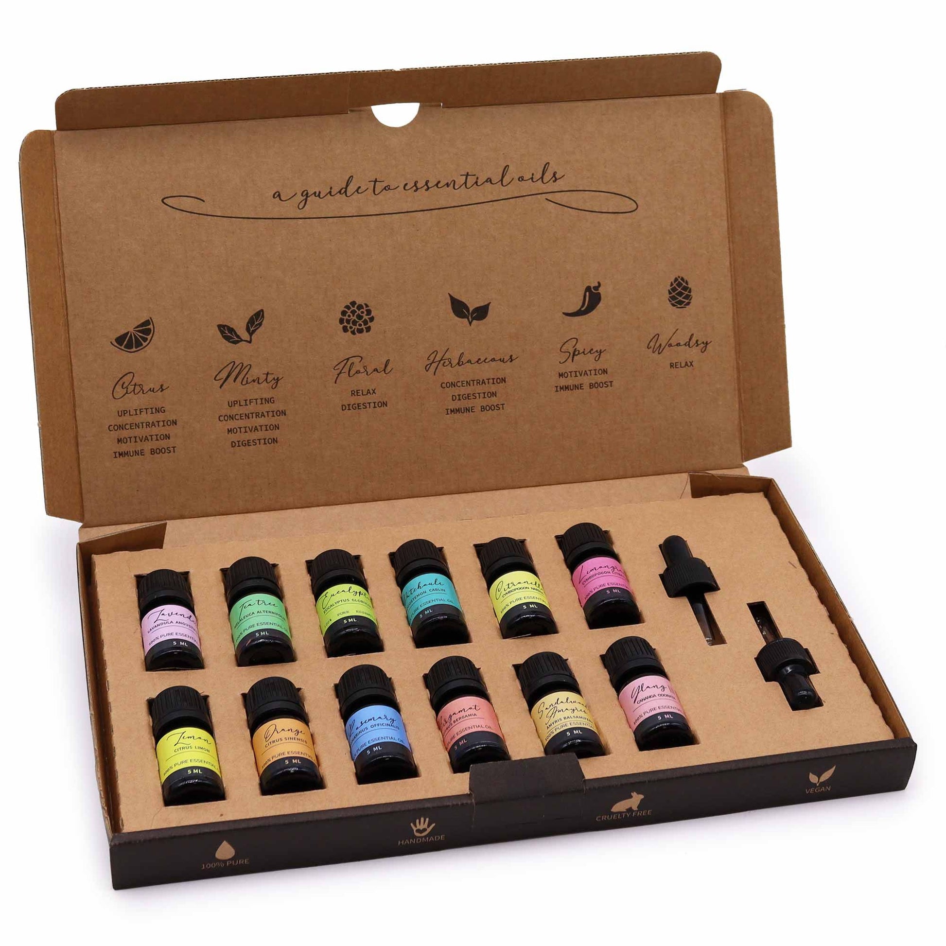 Aromatherapy Essential Oil Set - The Top 12 | Auro & Co