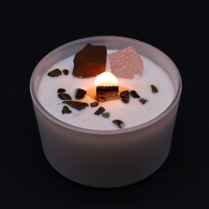 Sacral Chakra Crystal Candle - Creative Flow