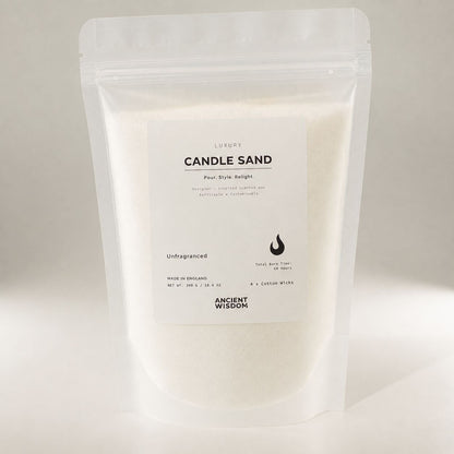 Unscented Candle Sand - White, 300g