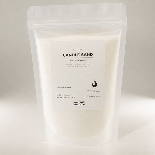 Unscented Candle Sand - White, 300g