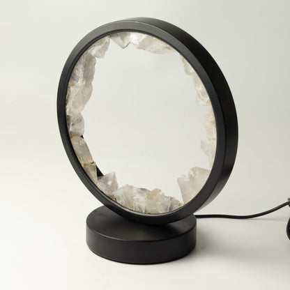 Zen Mind Clear Quartz Gemstone Halo Lamp
