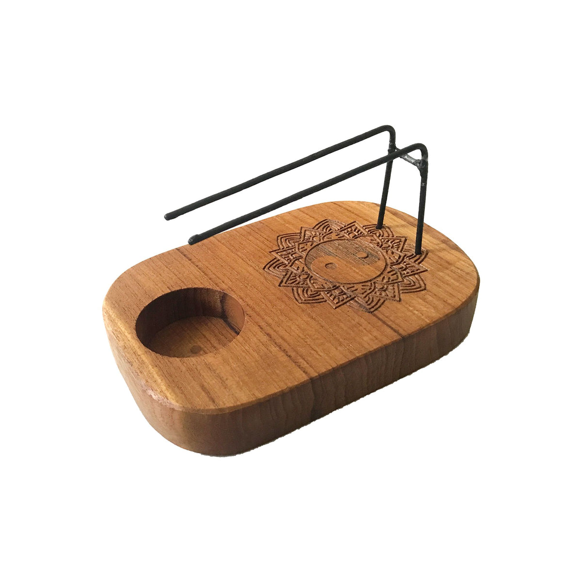 Yin & Yang Palo Santo Heater - Teak Wood