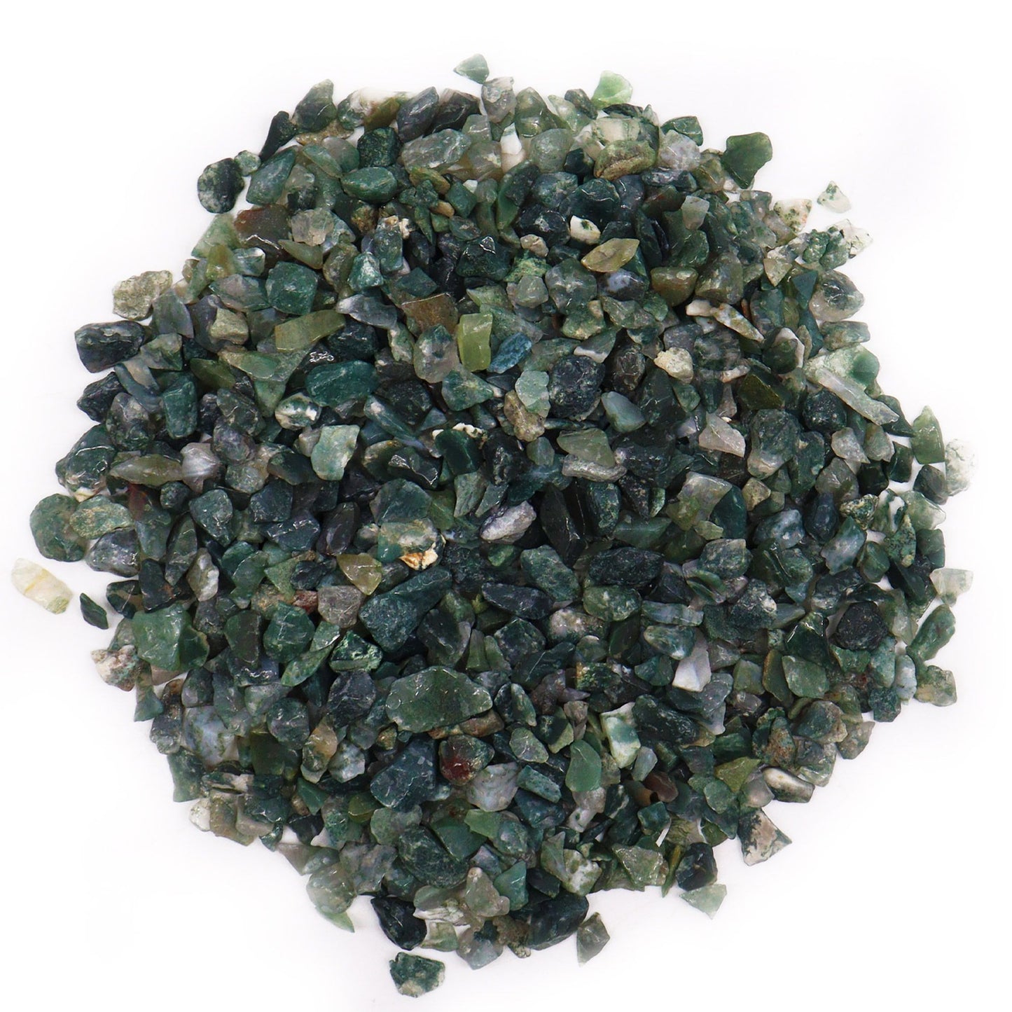 Moss Agate Gemstone Chips Bulk - 1KG | Auro & Co