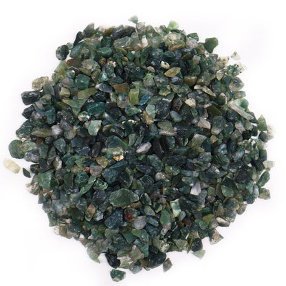 Moss Agate Gemstone Chips Bulk - 1KG | Auro & Co