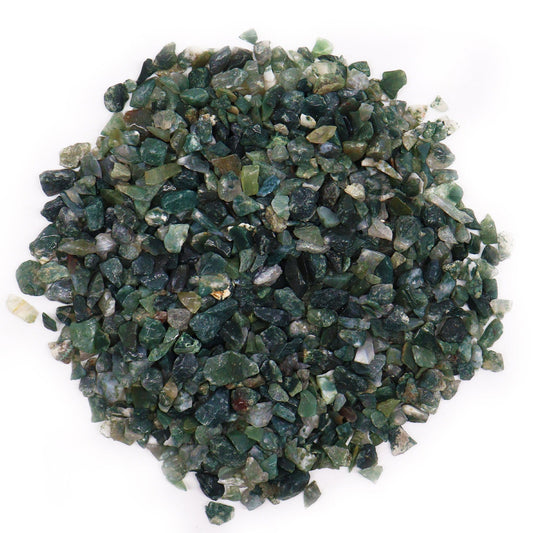Moss Agate Gemstone Chips Bulk - 1KG | Auro & Co