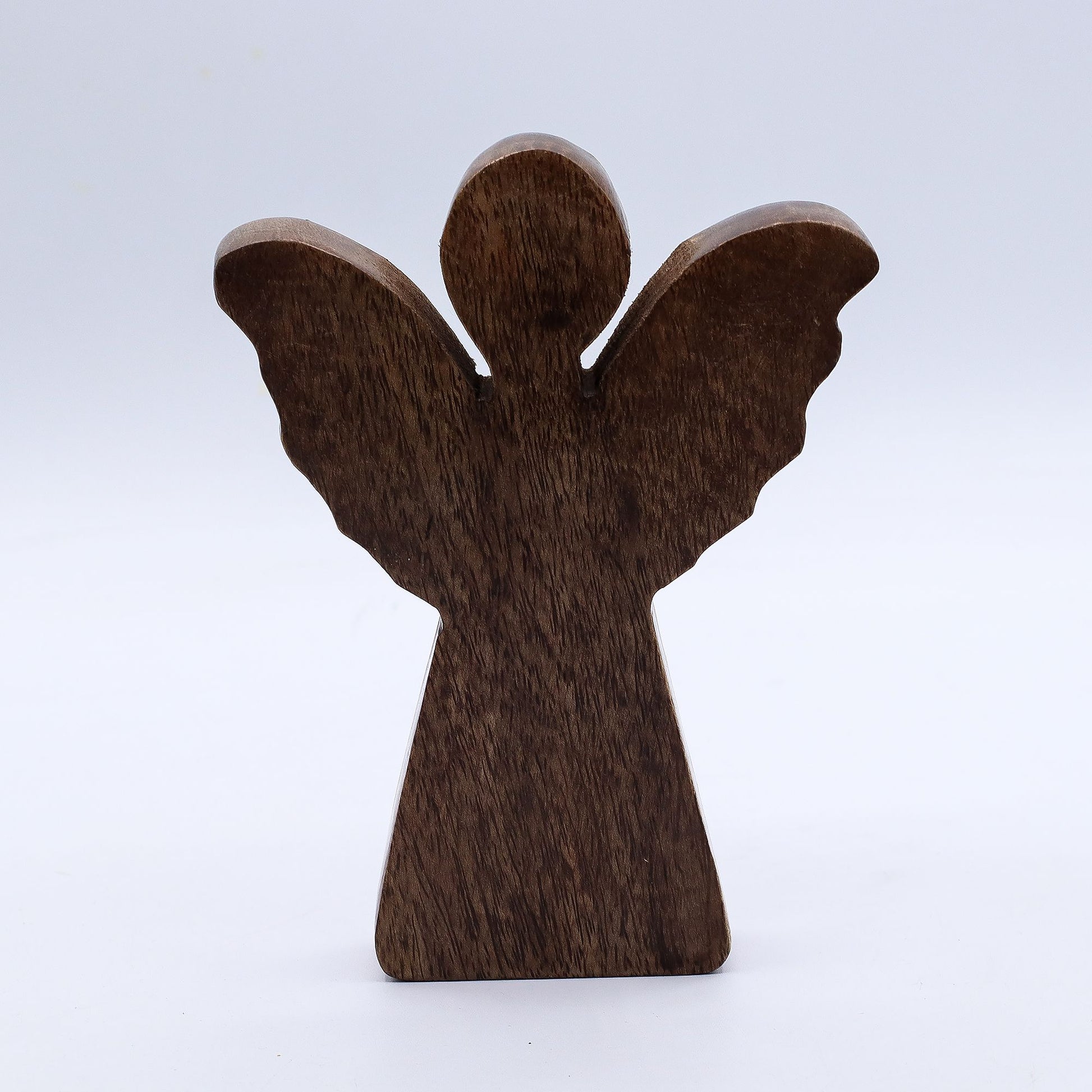 Medium Mango Wood Angel - Gold Decor – product image 7