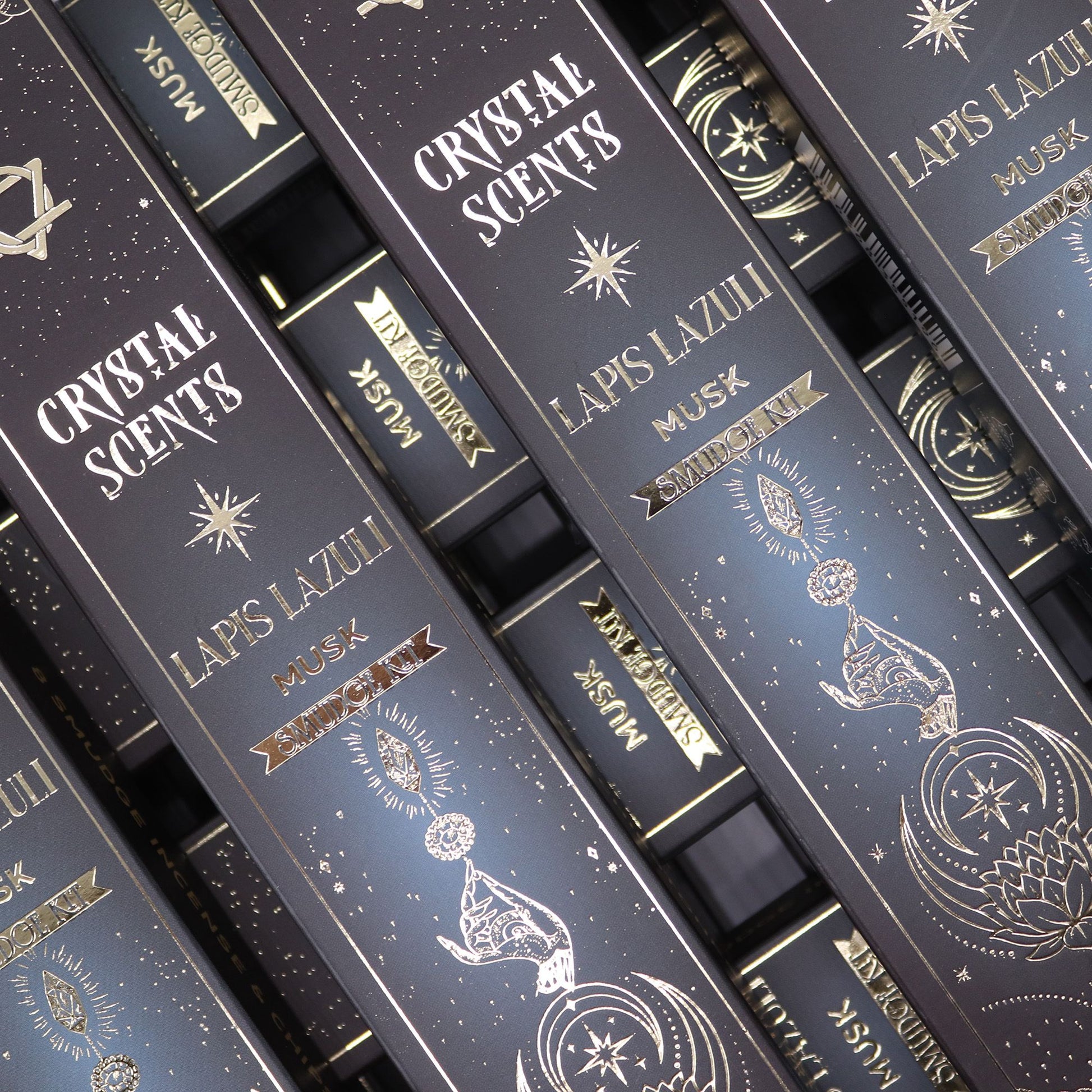 Lapis Crystal Scents Smudge Incense - Musk – packaging