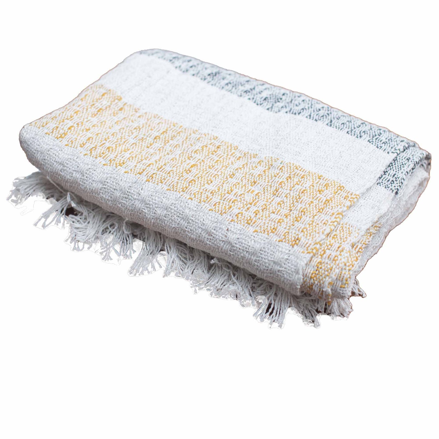 Sun-Soft Boho Layering Throw – Tasselled Edges