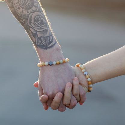Set of 2 Gemstones Friendship Bracelets - Support - Sodalite & Picture Stone – product image 10