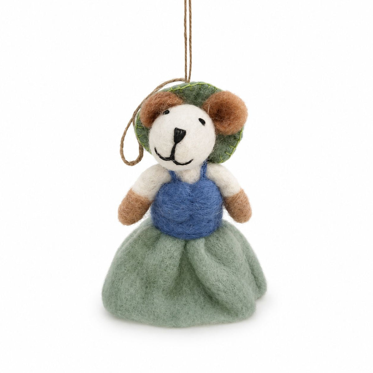 Felt Rabbit & Sheep Charms, Set of 8, Hanging Decorations & Bag Charms