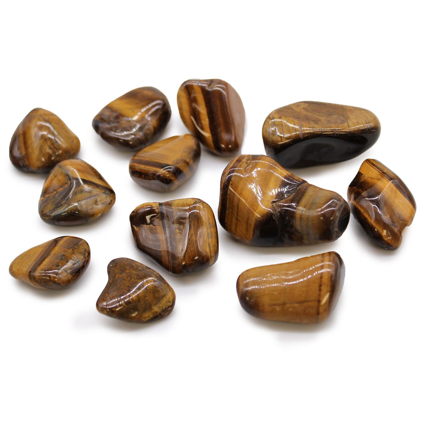 Medium African Tumble Stones - Tigers Eye - Golden | Auro & Co