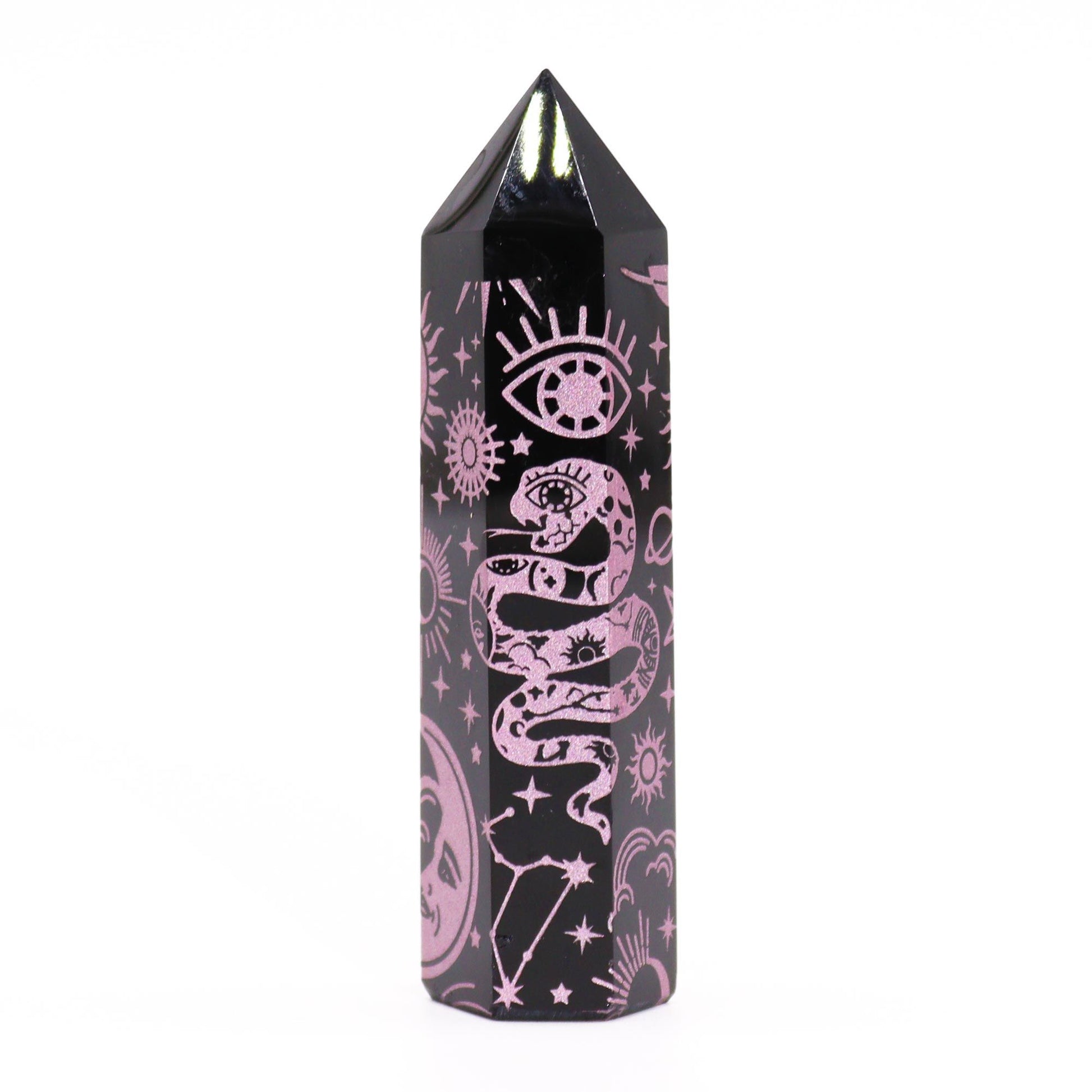 Black Obsidian Point - Mystic Story - Rose Pink – packaging