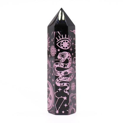 Black Obsidian Point - Mystic Story - Rose Pink – packaging