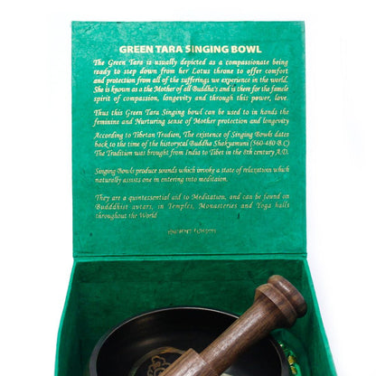 Green Tara Singing Bowl Set 10cm (min 380gm) – product image 5
