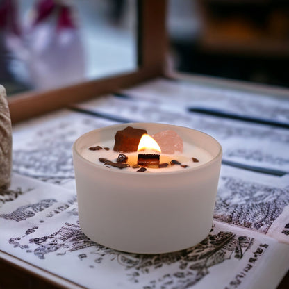 Sacral Chakra Crystal Candle - Creative Flow