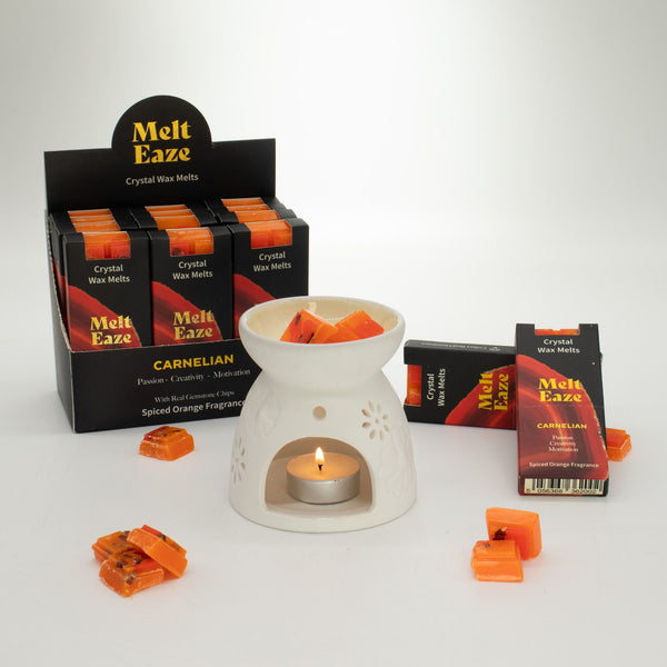 MeltEaze Wax Melts 50g - Carnelian Fire - Spiced Orange | Auro & Co