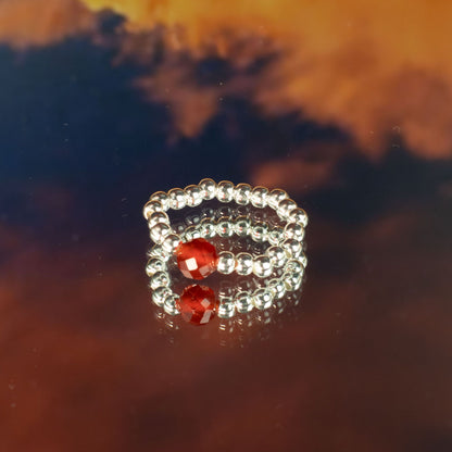 Nymph Spirit Gemstone Ring Set - Blood Moon – product image 7
