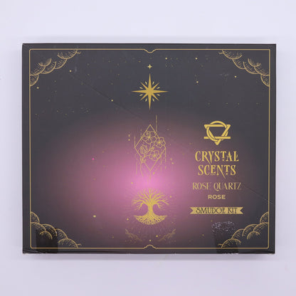 Rose Quartz Crystal Scents Smudge Incense - Rose – lifestyle shot