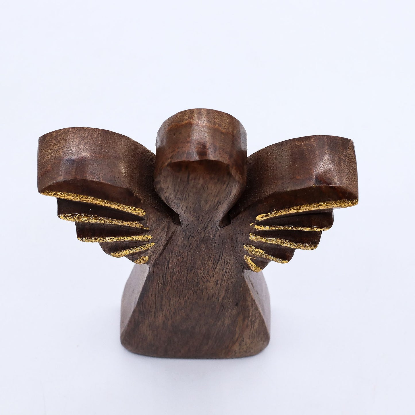 Medium Mango Wood Angel - Gold Decor – packaging