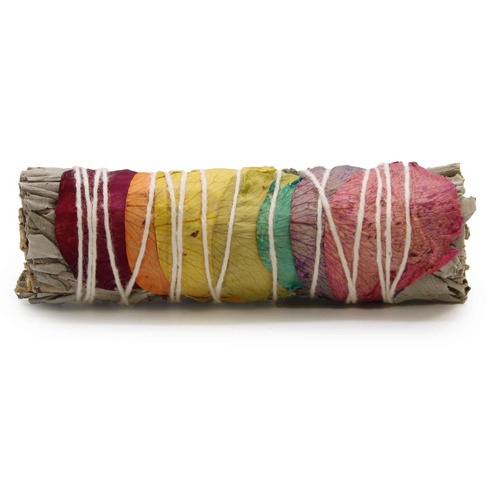 Smudge Stick - 7 Chakras Rose Petals Sage 10 cm (Chakra) | Auro & Co