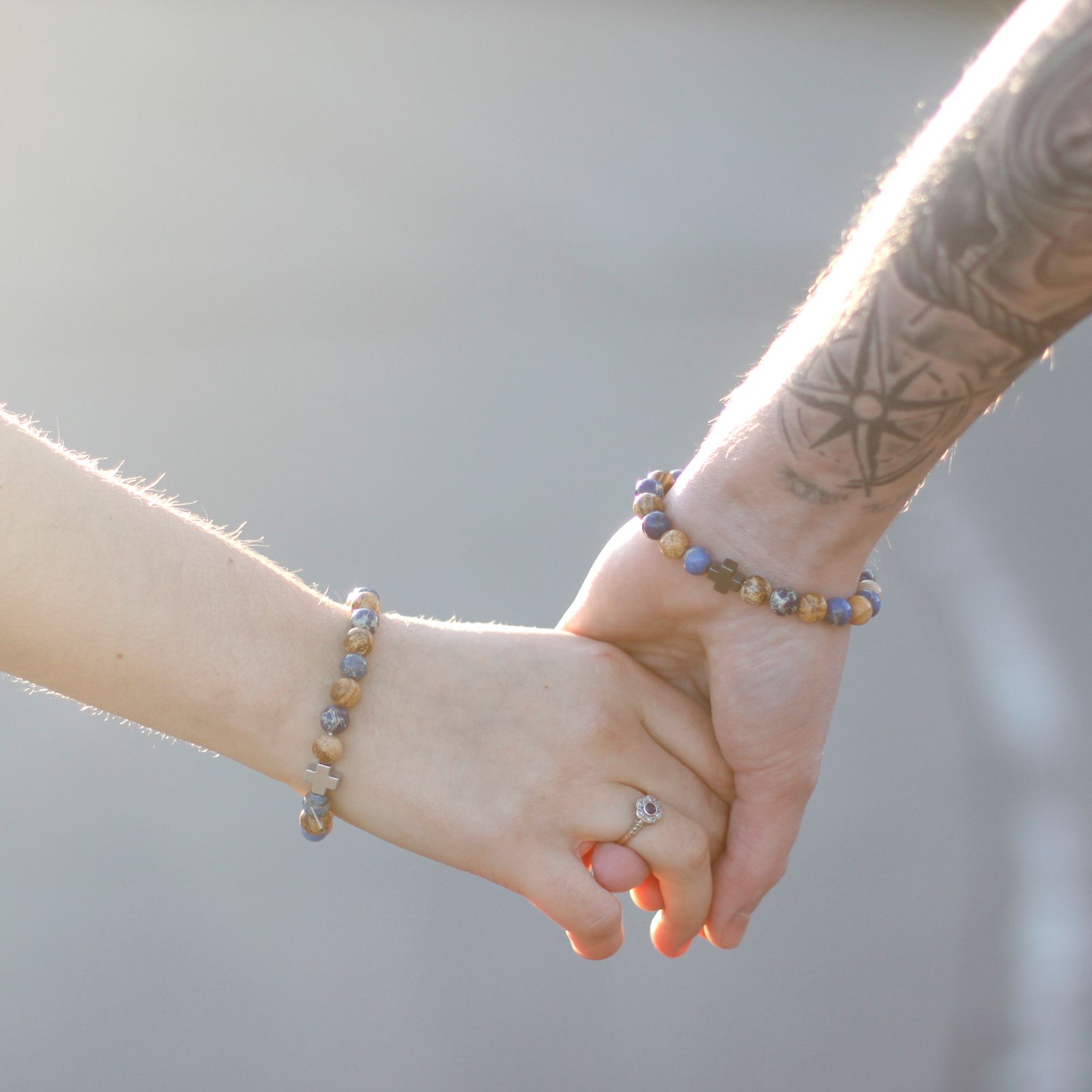 Set of 2 Gemstones Friendship Bracelets - Power - Tiger Eye & Black Stone – product image 11