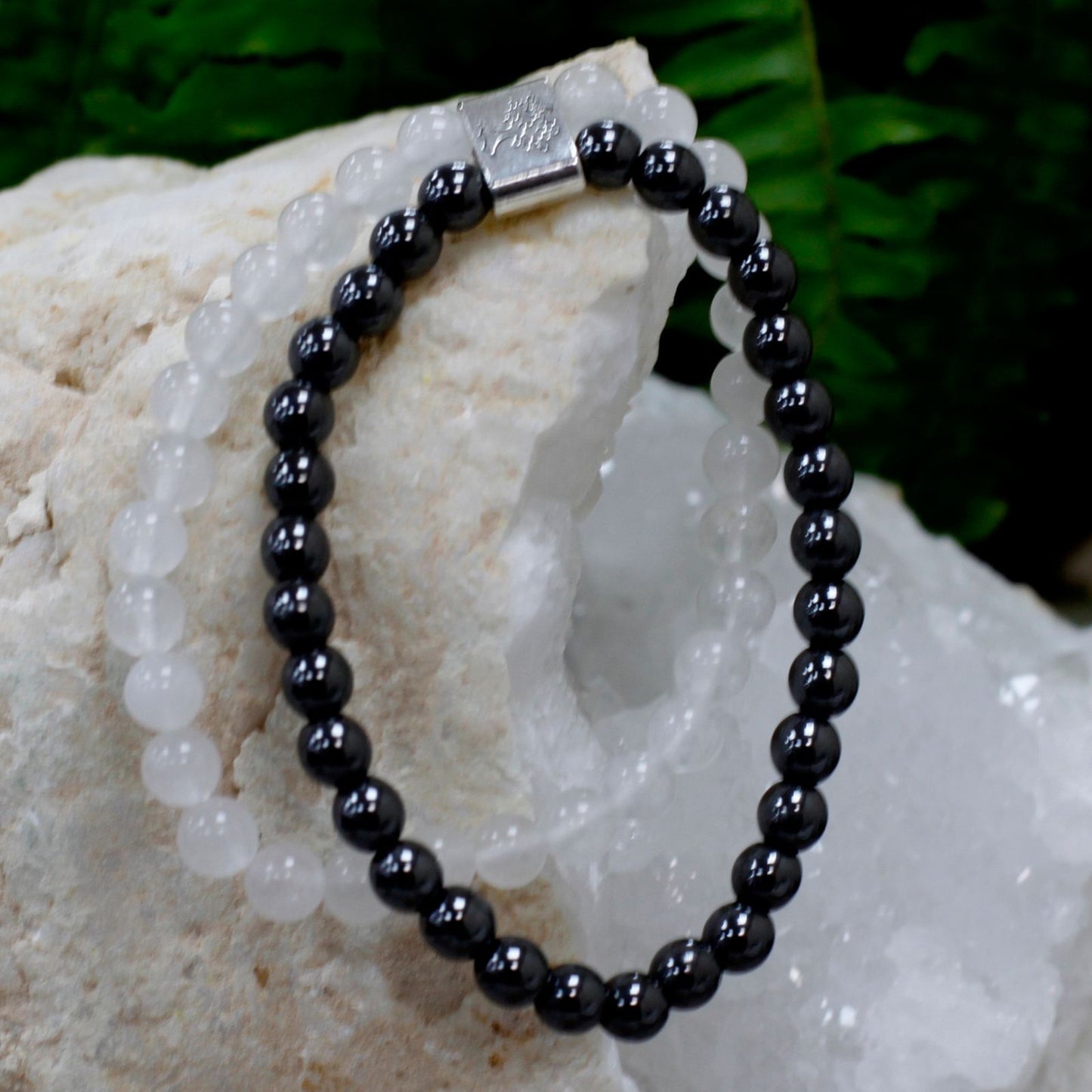 Magnetic Gemstone Bracelet - Rock Quartz – product image 6