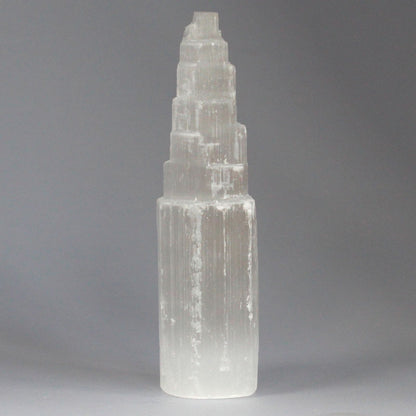 Natural Selenite Tower - 20 cm | Auro & Co
