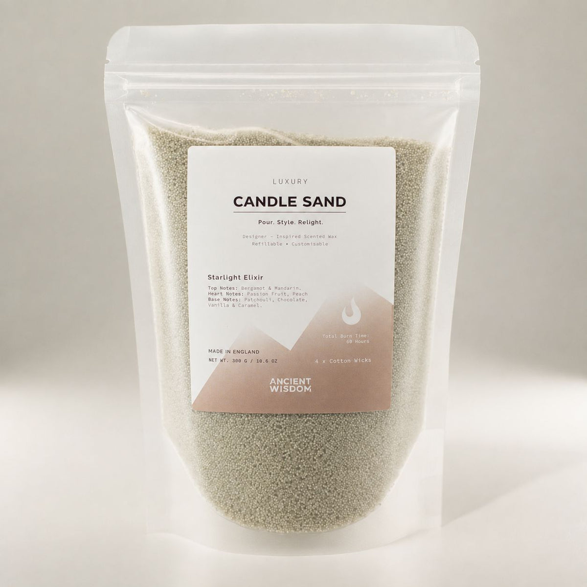 Starlight Elixir Candle Sand - White, 300g