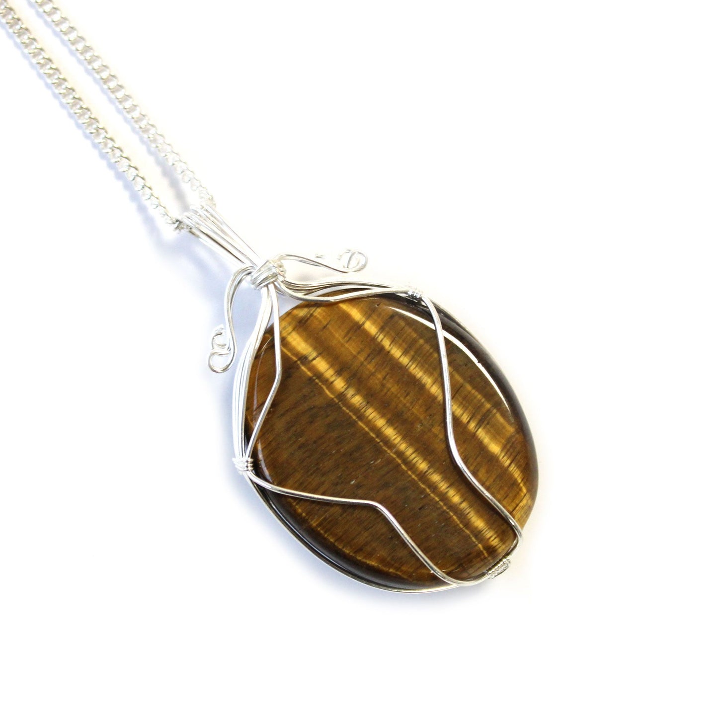 Swirl Wrapped Gemstone Necklace - Tiger Eye – packaging