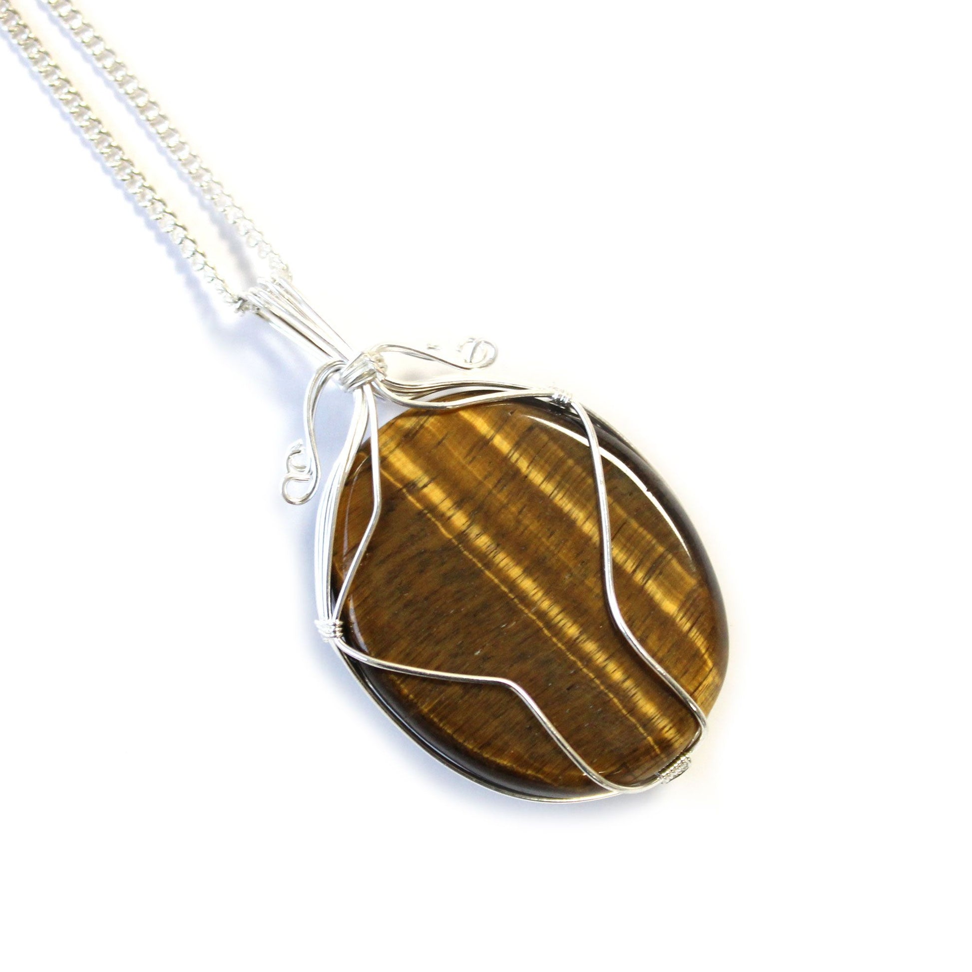 Swirl Wrapped Gemstone Necklace - Tiger Eye – packaging