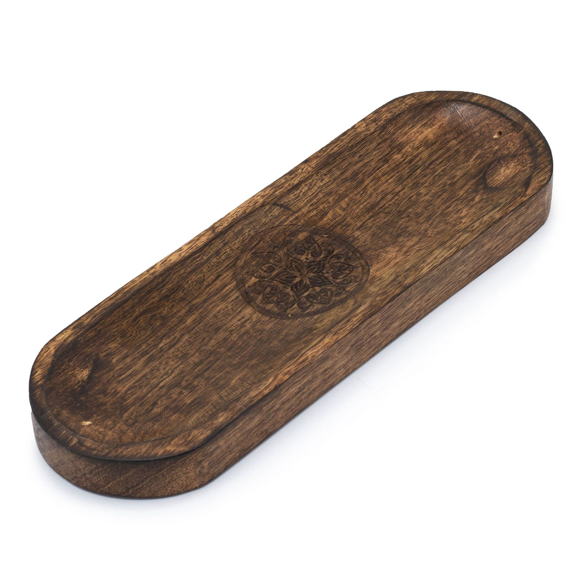 Mandala Mango Wood Incense Tray, 30x10cm