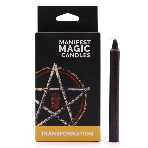 Manifest Magic Candles (pack of 12) - Black | Auro & Co