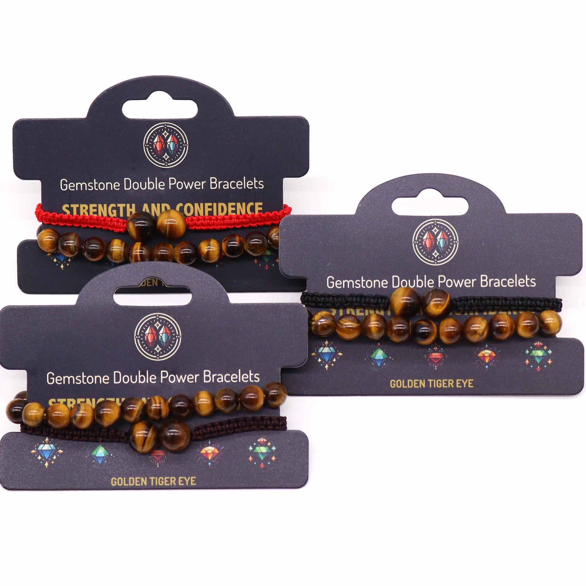 Gemstone Double Power Bracelets- Tiger Eye – lifestyle shot