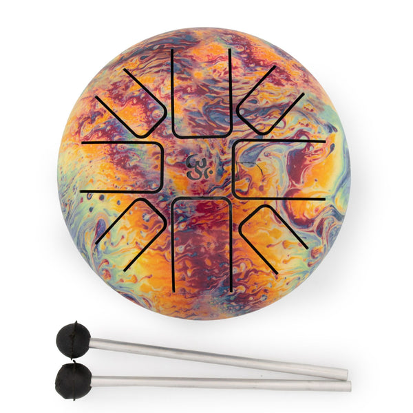Low Med Hapi Drum Volcanic Splash - 14x7cm | Auro & Co