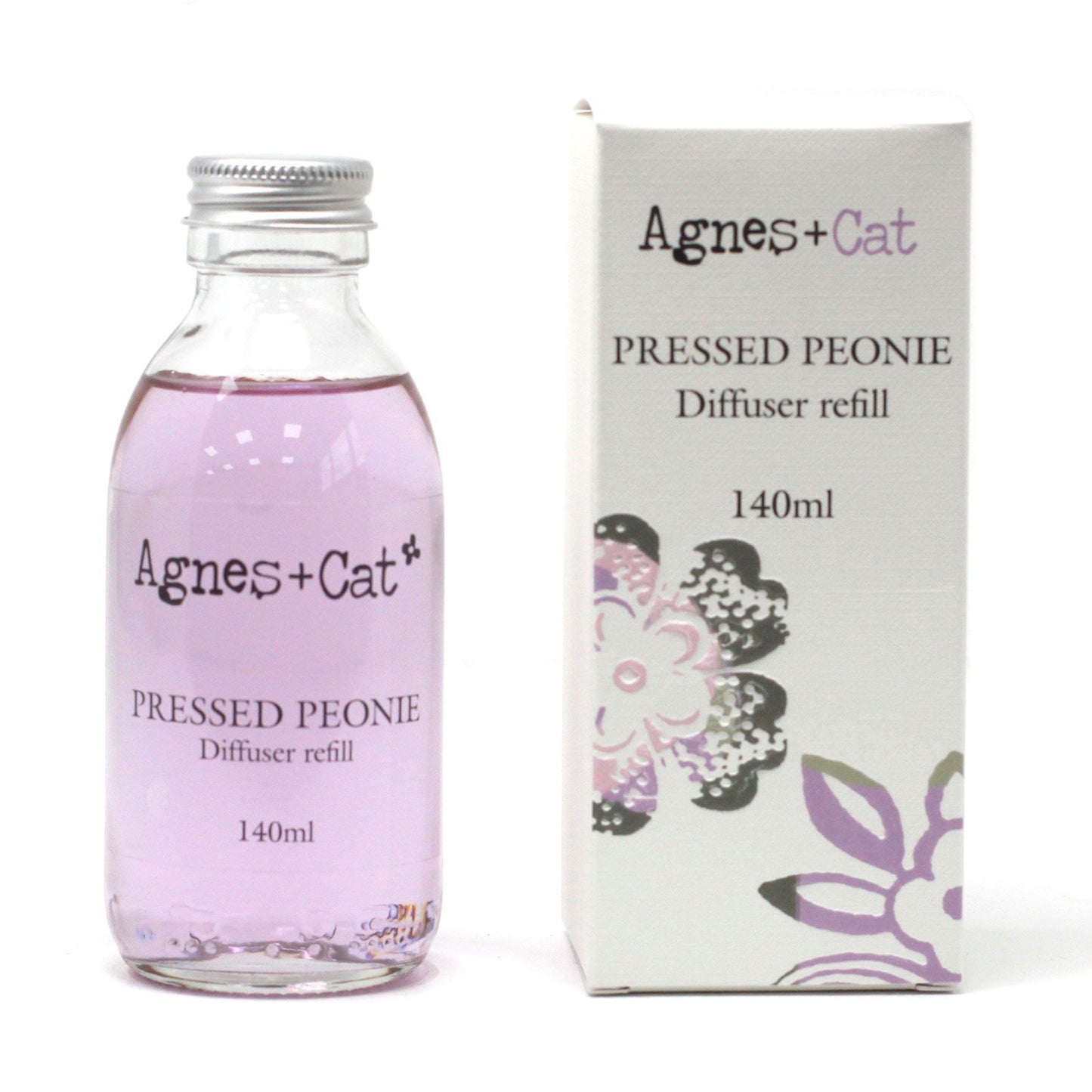 Agnes + Cat Reed Diffuser Refill - Pressed Peonies 150ml | Auro & Co