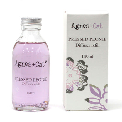 Agnes + Cat Reed Diffuser Refill - Pressed Peonies 150ml | Auro & Co