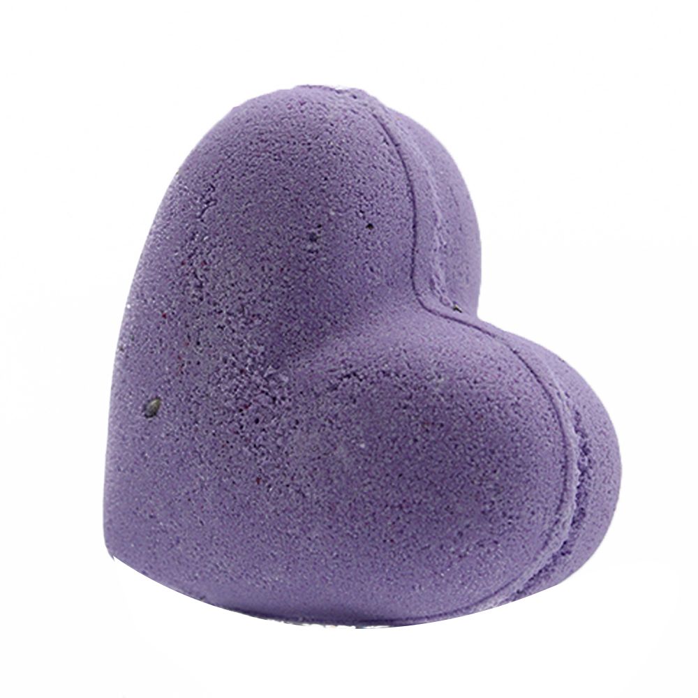Love Heart Bath Bomb 70g - French Lavender – detail view