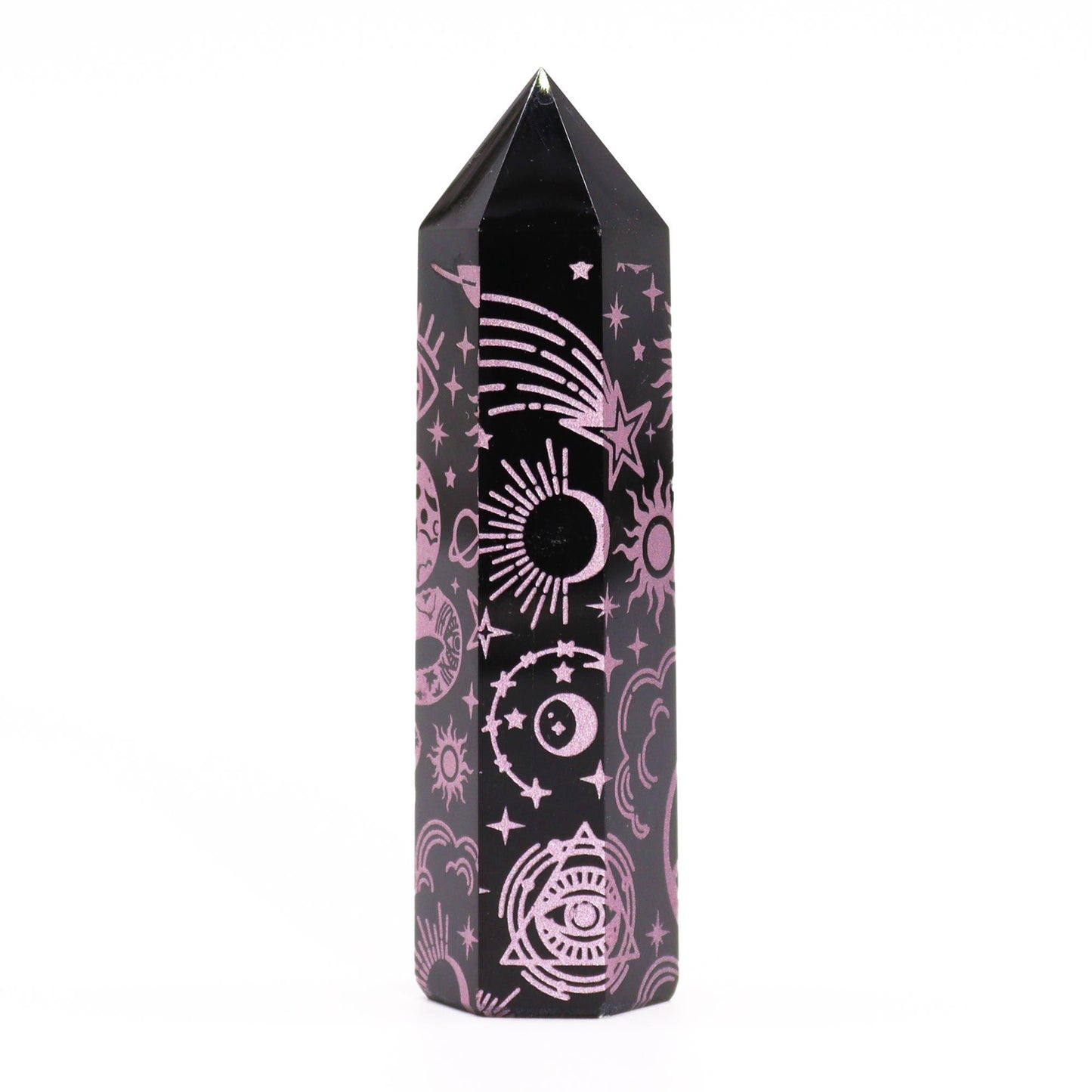 Black Obsidian Point - Mystic Story - Rose Pink – product image 6