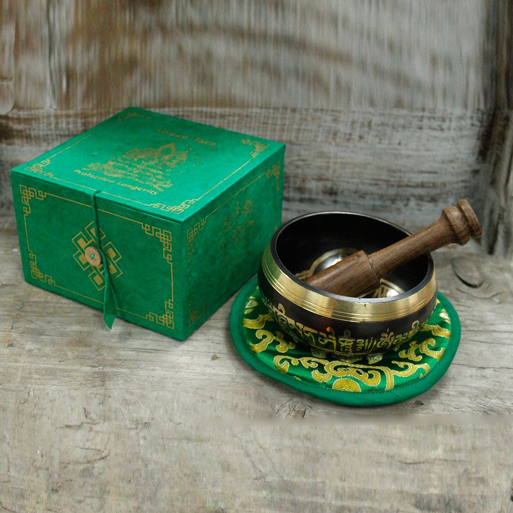 Green Tara Singing Bowl Set 10cm (min 380gm) – product image 9